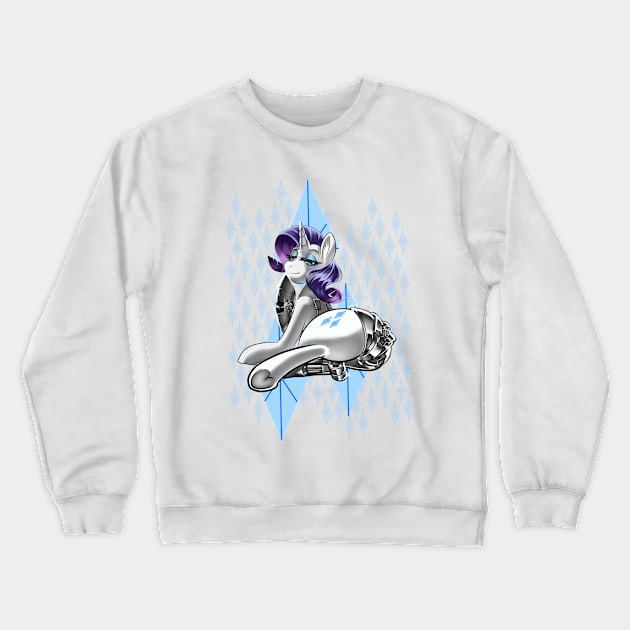 Cybernetic Rarity Crewneck Sweatshirt by jeweledrhino